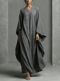 Women's Simple Loose Cotton-linen Dress