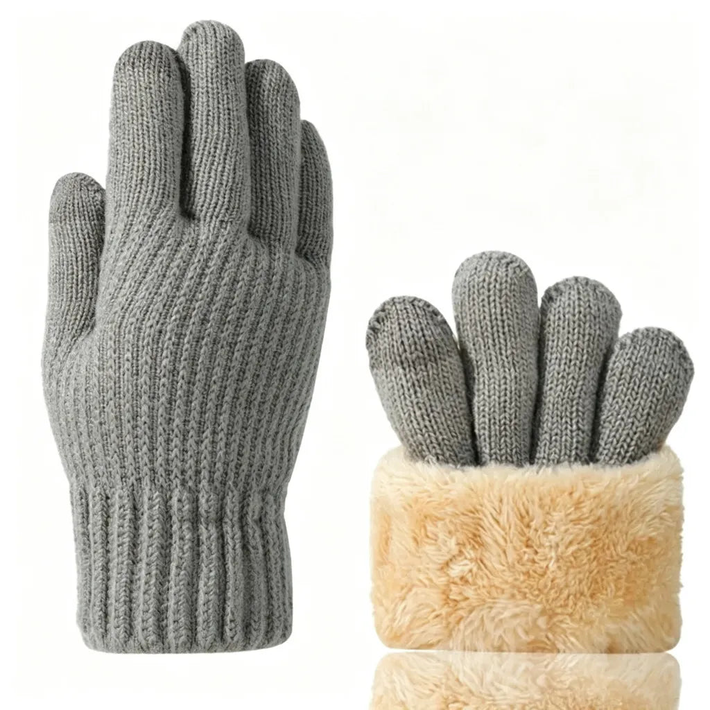 Cozy Winter Gloves With Fuzzy Cuff