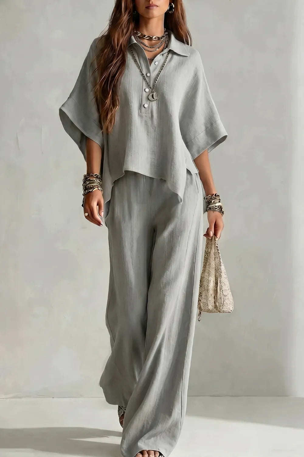 Relaxed resort elegance – Trouser set