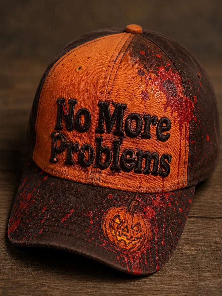 Halloween Blood Retro Art Print Casual Baseball Cap
