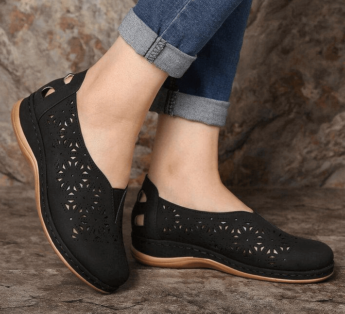 Faux Leather Elastic Comfy 2026 Women Slip On Sandals-70% off today!