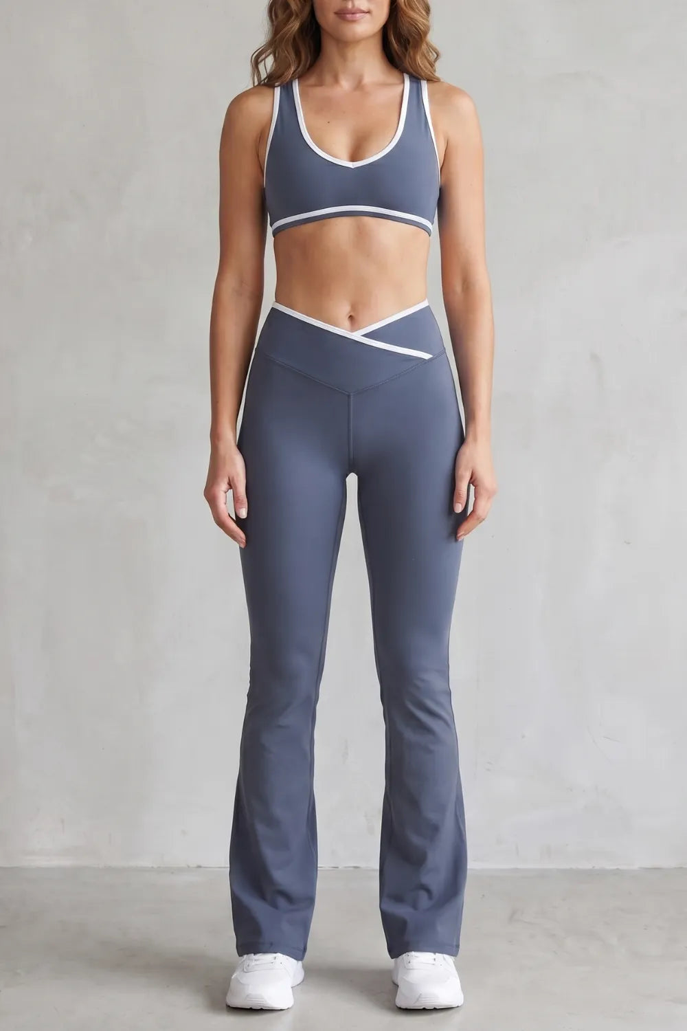 Sculpting contrast trim – Activewear set