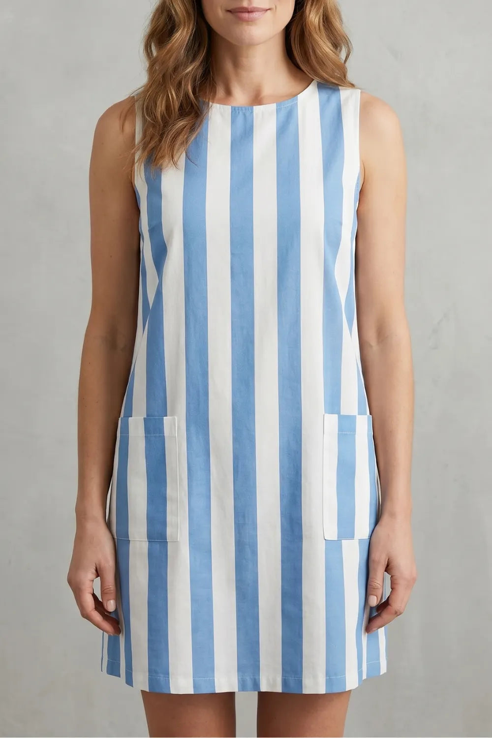 Monochrome striped charm – Mini dress