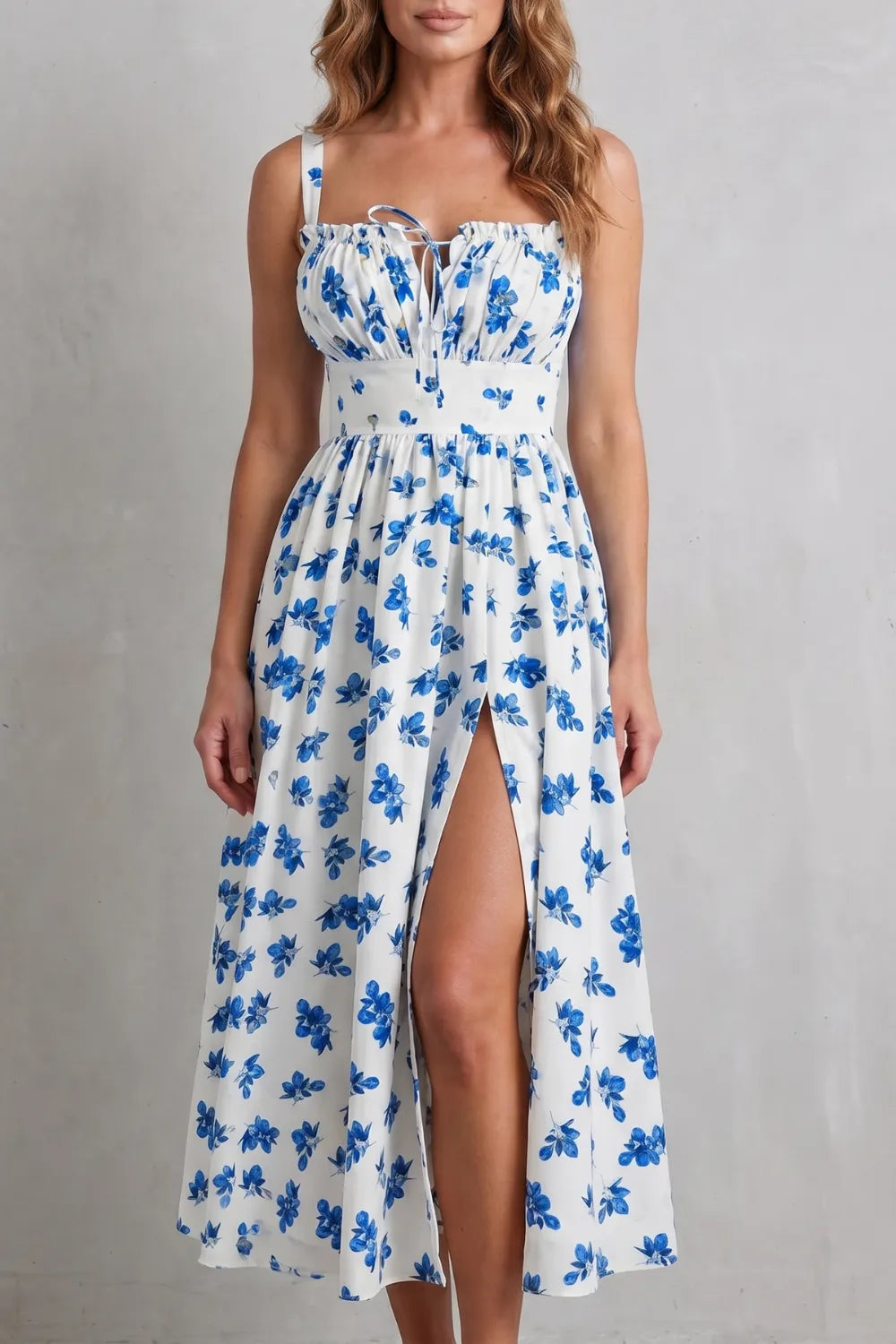 Sweet fruit print romance – Maxi dress