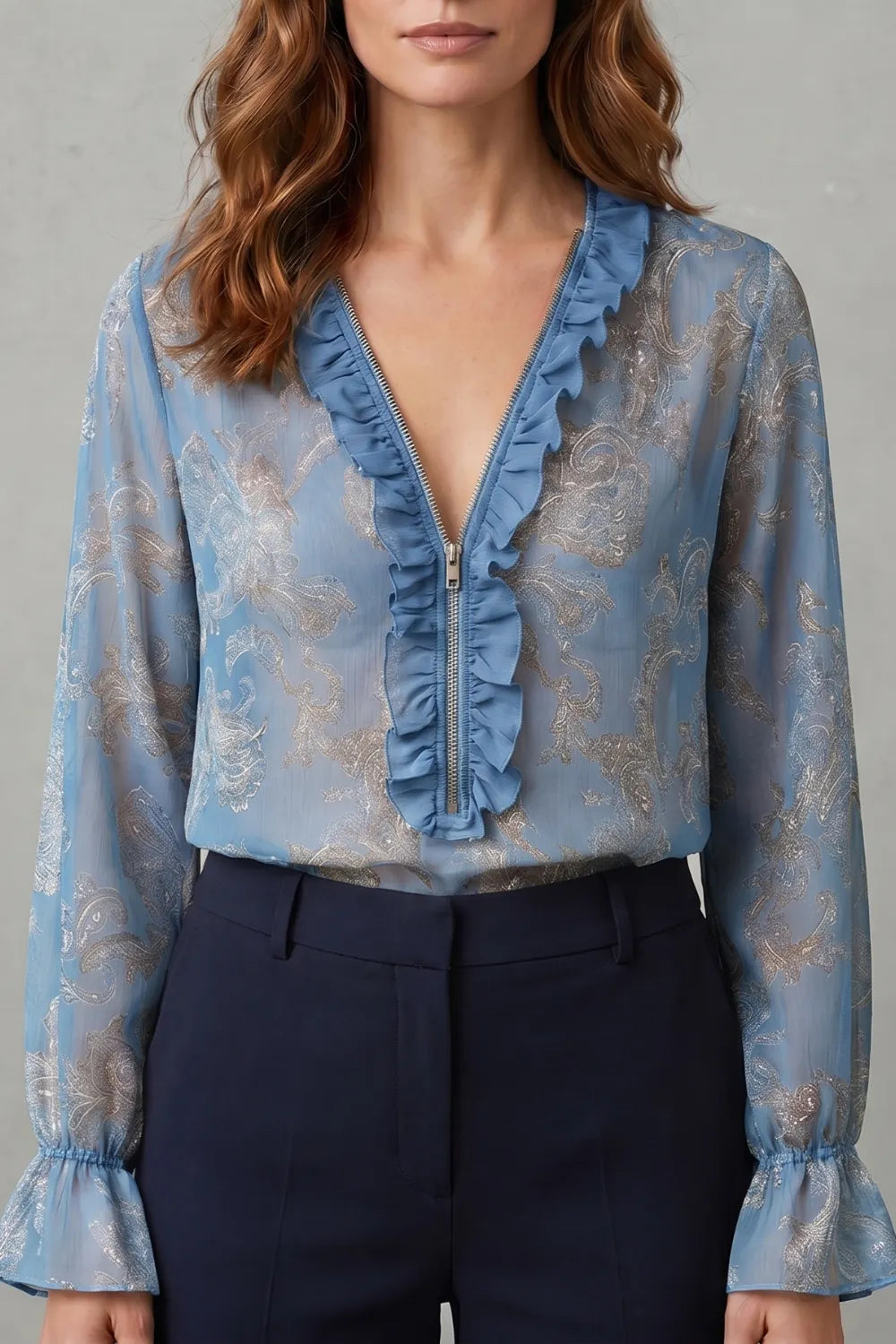 Paisley romance allure – Chiffon blouse