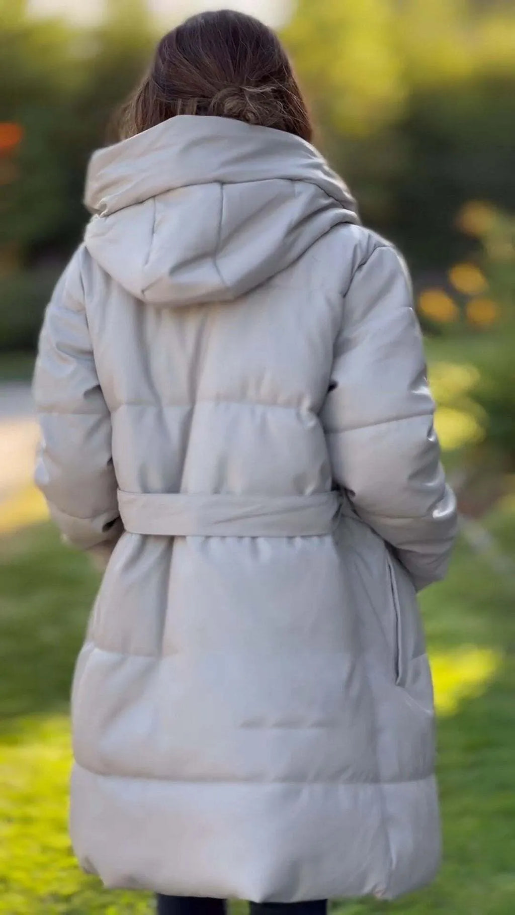 Women's Hooded Long-sleeved Casual Coat