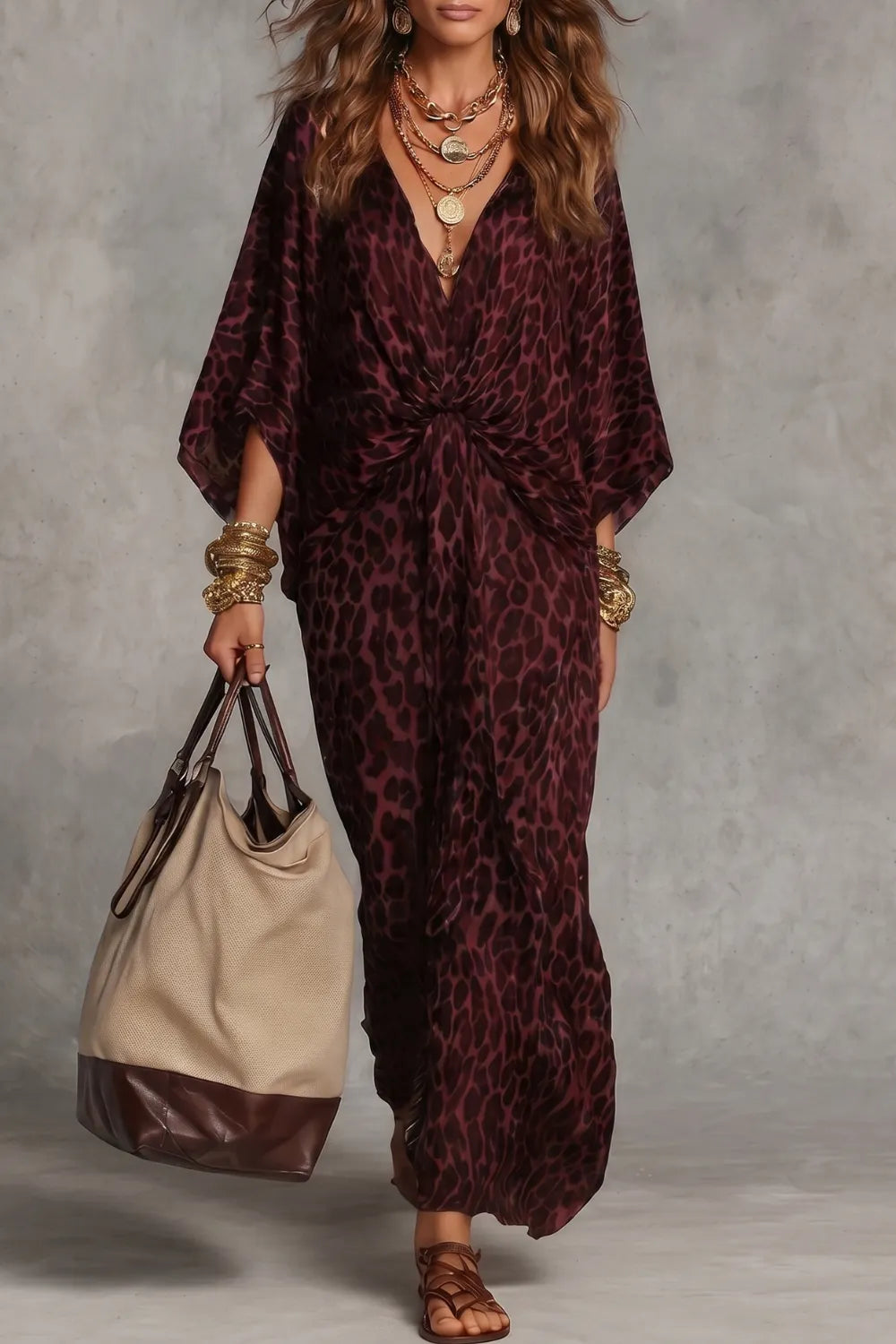 Wild elegance drape – Maxi dress