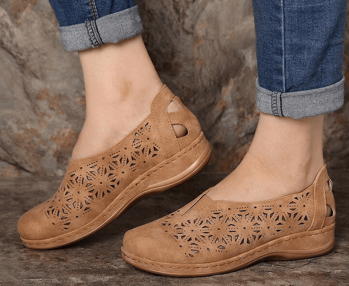 Faux Leather Elastic Comfy 2026 Women Slip On Sandals-70% off today!