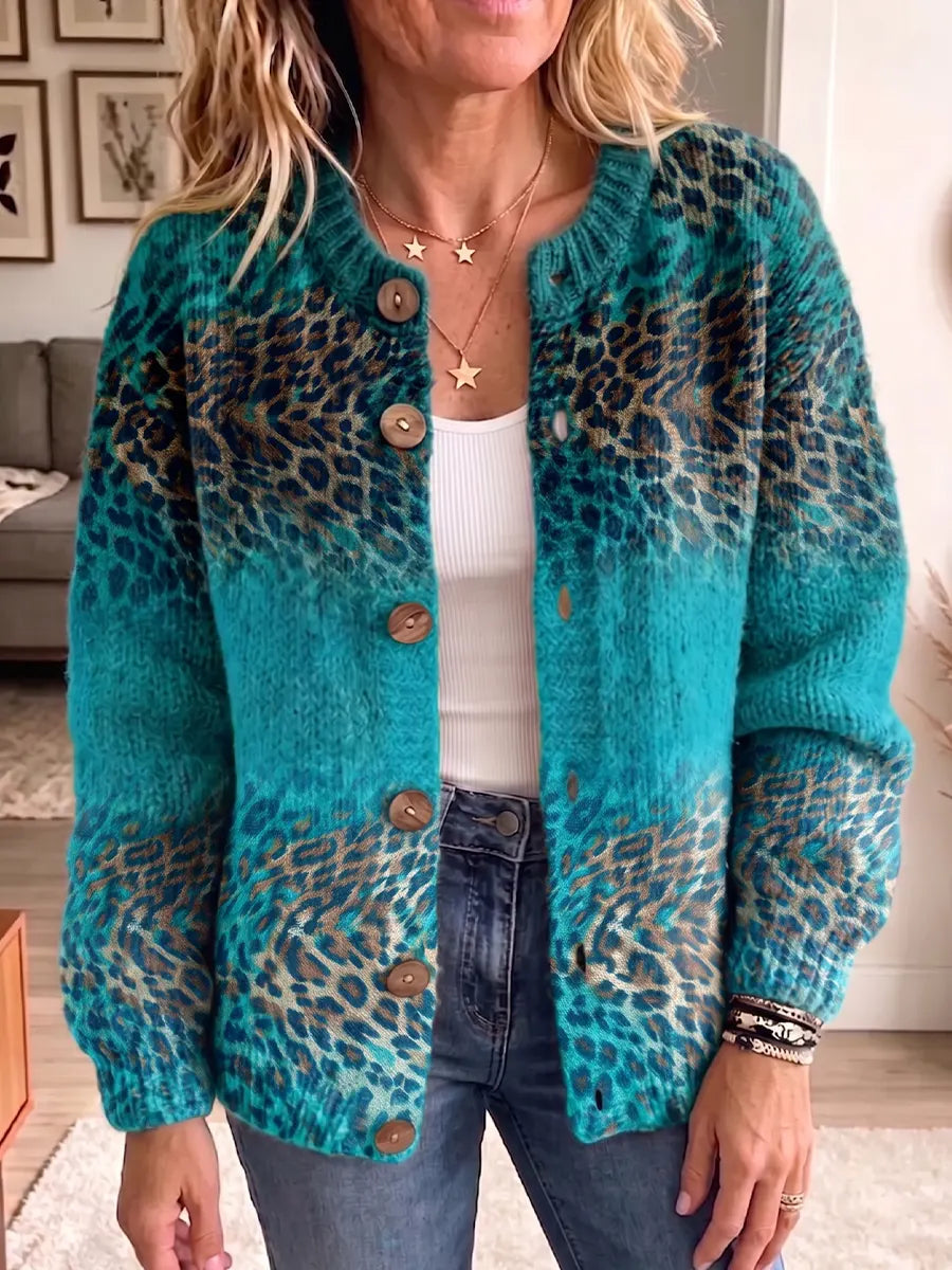 Vintage Elegant Color-blocked Sweater