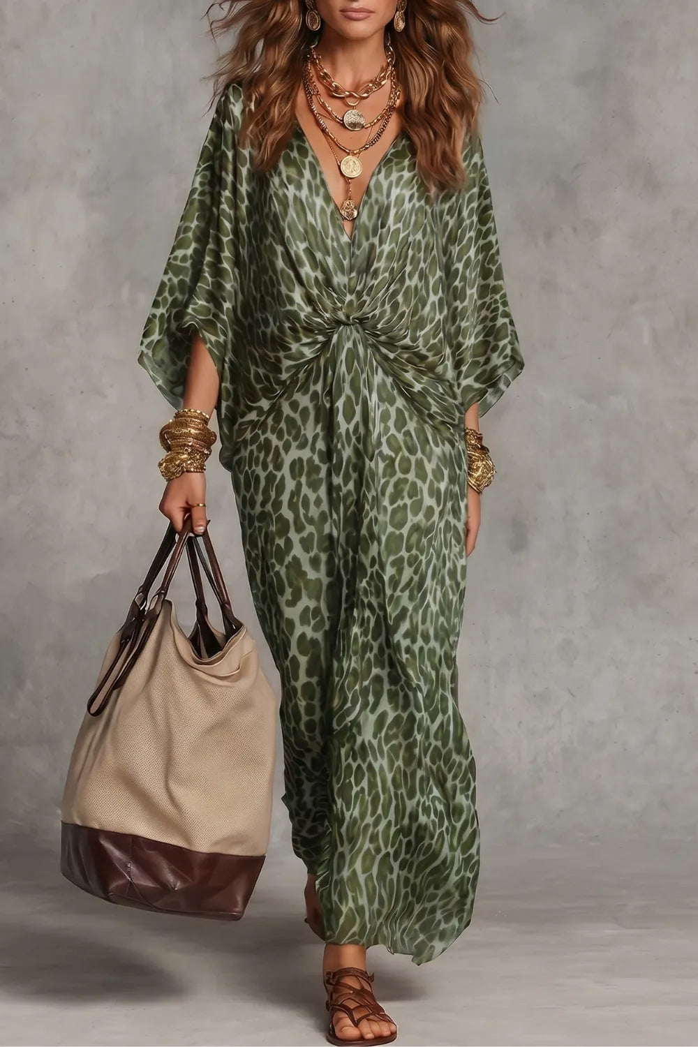 Wild elegance drape – Maxi dress