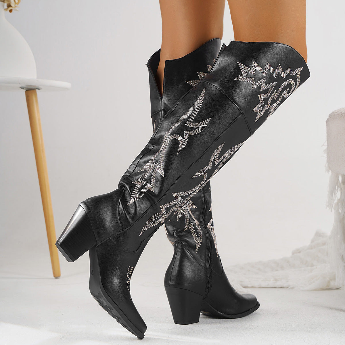 CHEYENNE? –  Classic Over-the-Knee Cowboy Boots