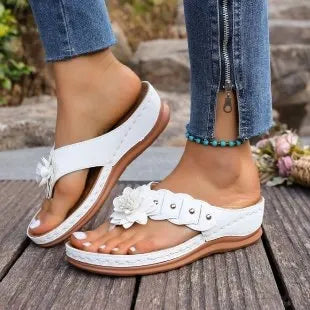 Women's Comfort Orthopedic Floral Wedge Sandals