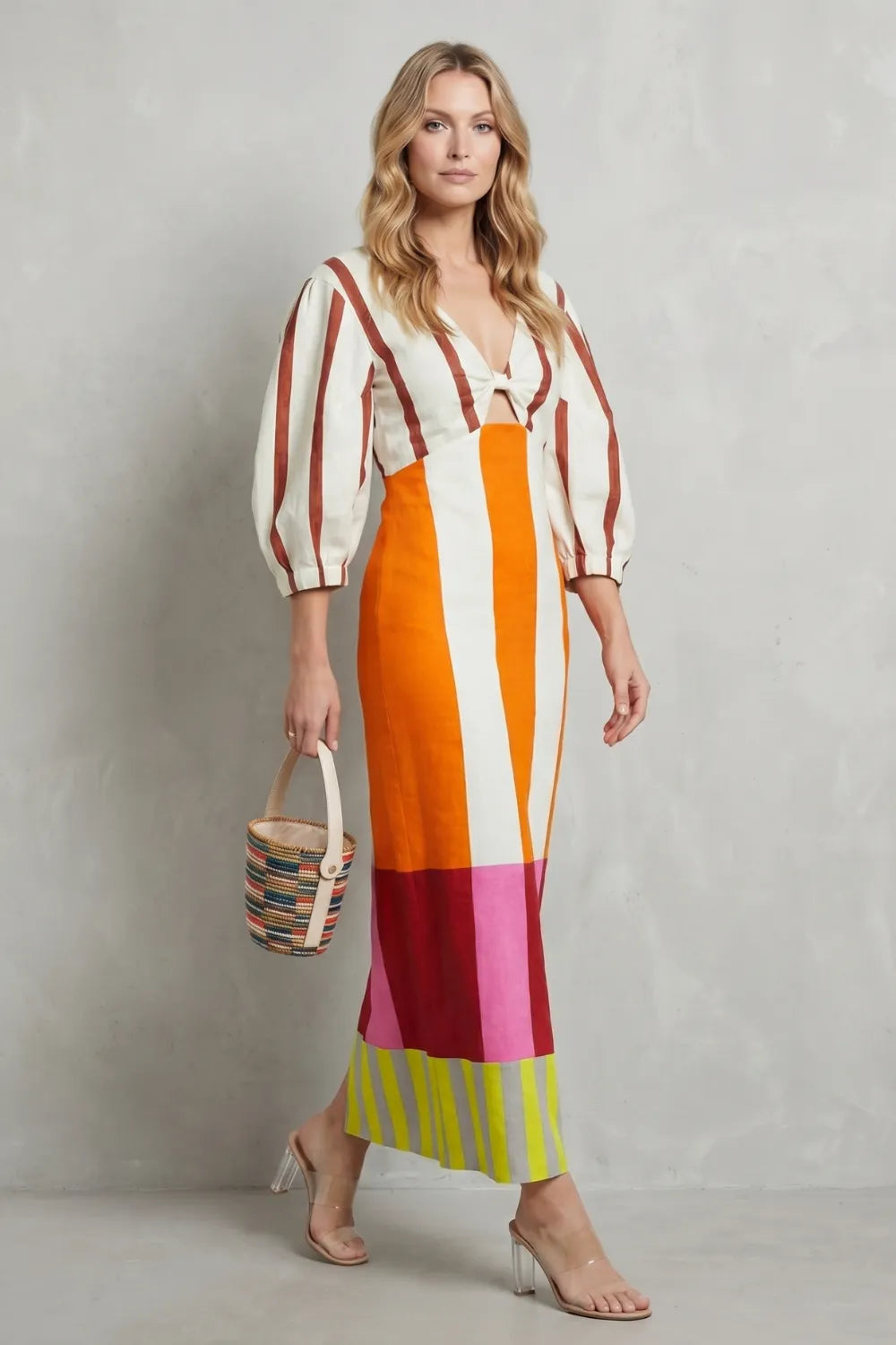 Colour block statement – Maxi dress