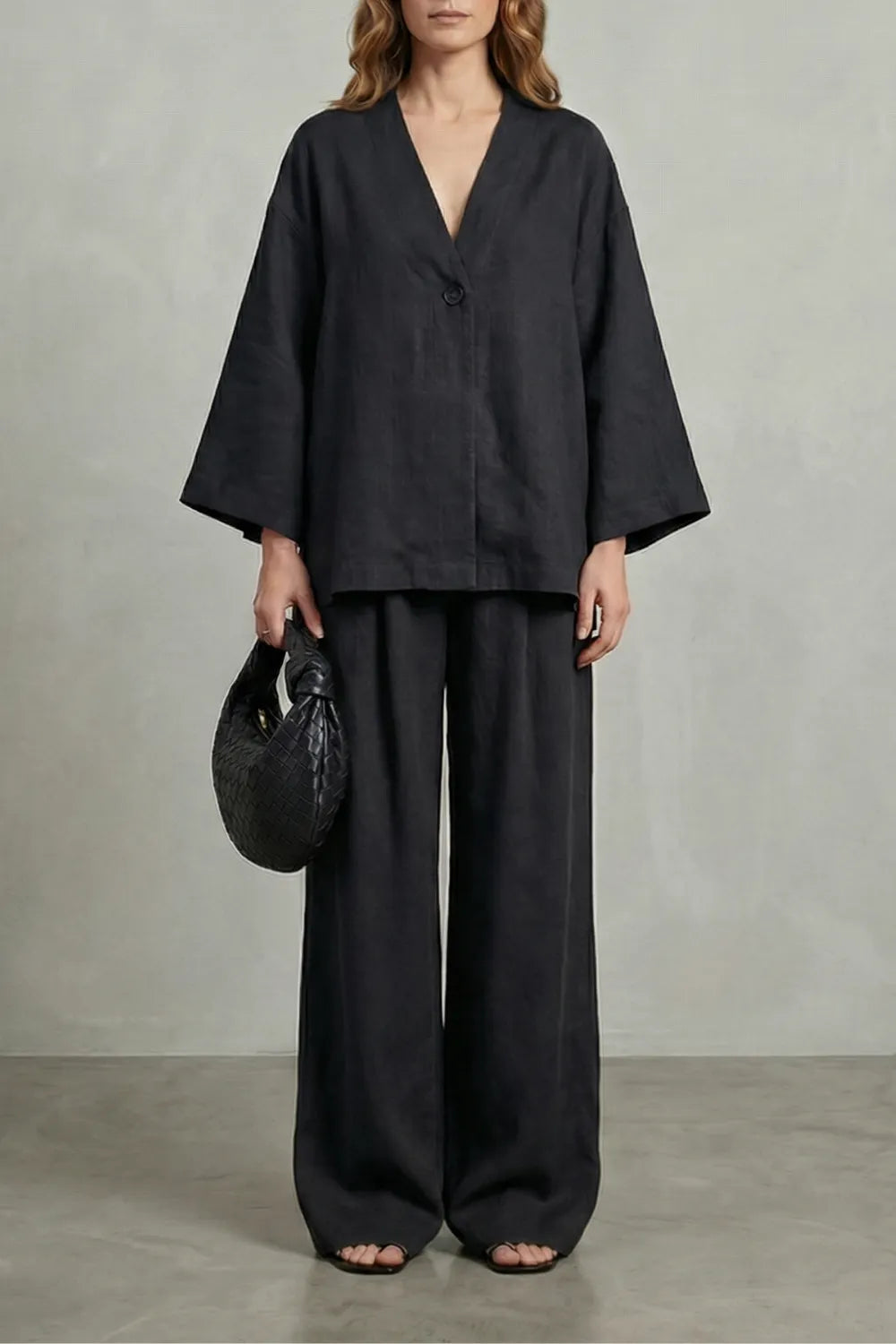 Relaxed wrap silhouette – Two piece set