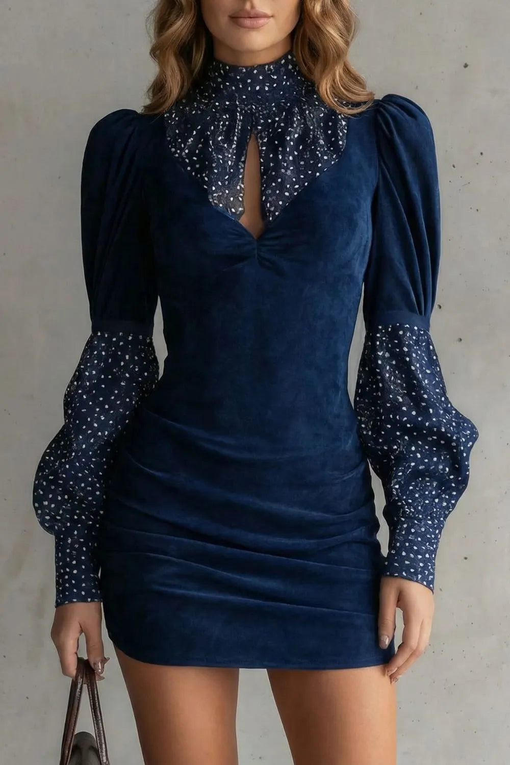 Vintage puff sleeve – Mini dress