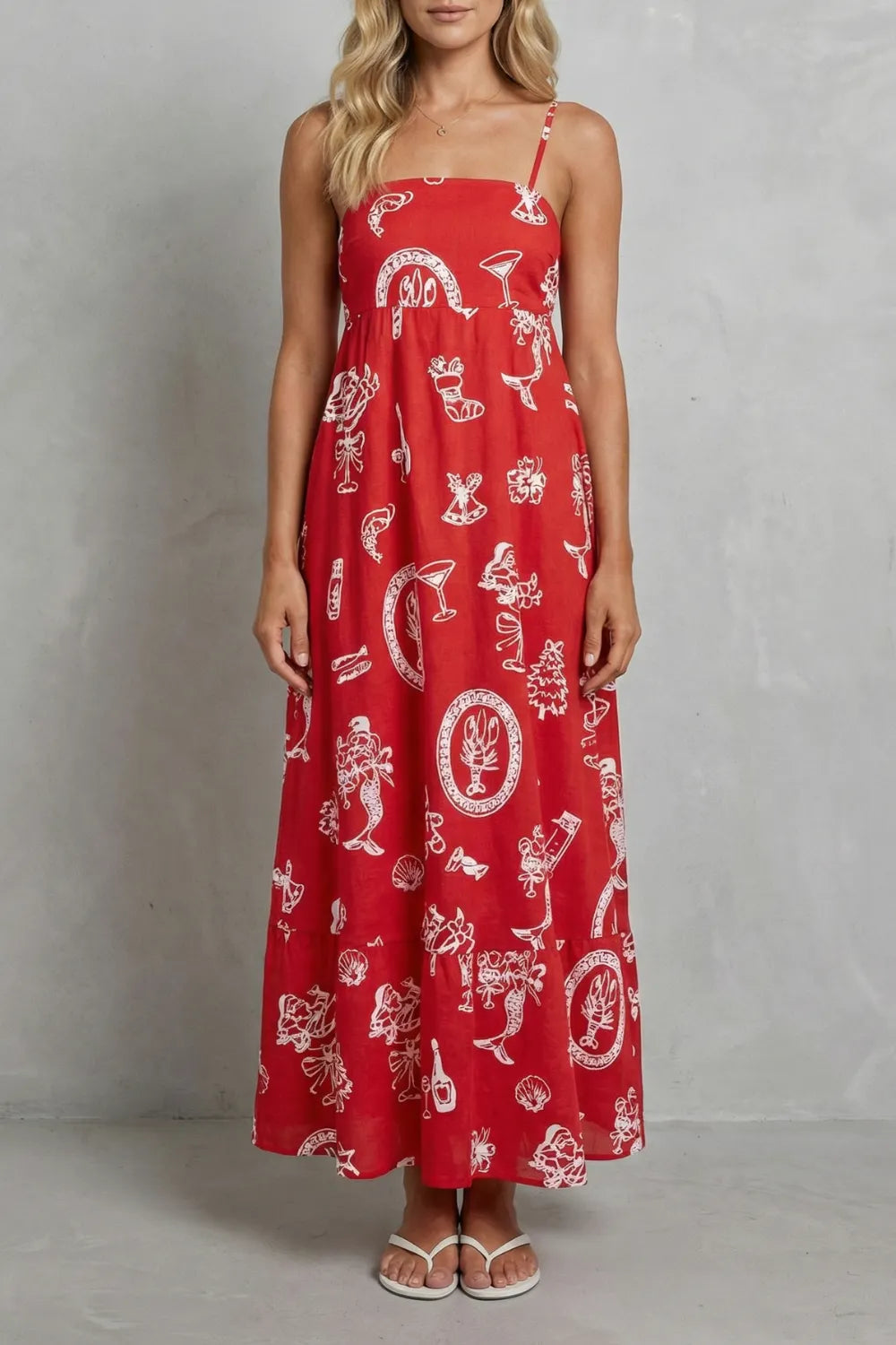 Playful print charm – Maxi dress