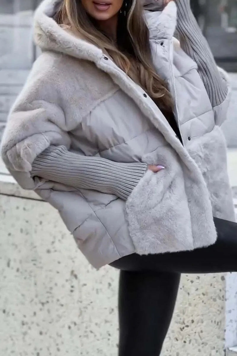 💥Women's Winter Multicolor Hooded Thermal Jacket-Black