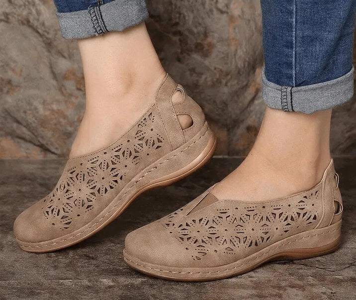 Faux Leather Elastic Comfy 2026 Women Slip On Sandals-70% off today!