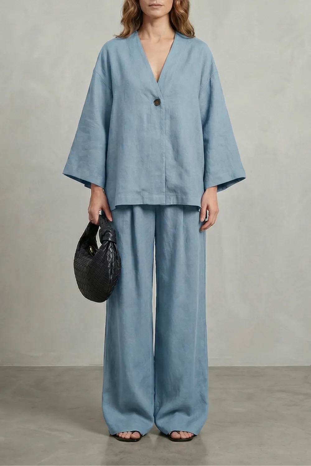 Relaxed wrap silhouette – Two piece set