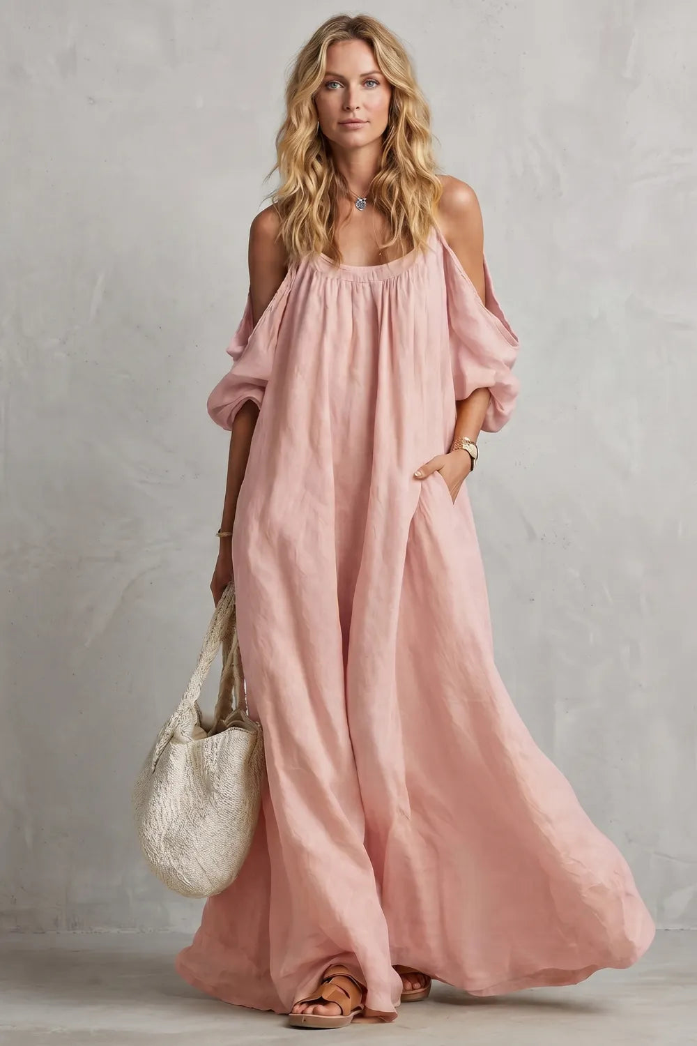 Flowing bohemian silhouette – Maxi dress
