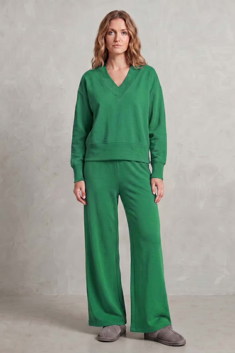 Relaxed fit – Wide-leg lounge set
