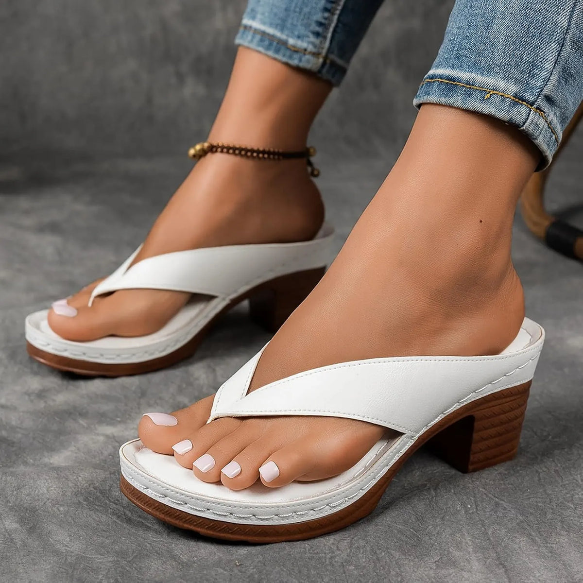 NEW ARRIVAL 70% OFF - Orthopedic Chunky High Heel Sandals - BUY 2 FREE SHIPPING