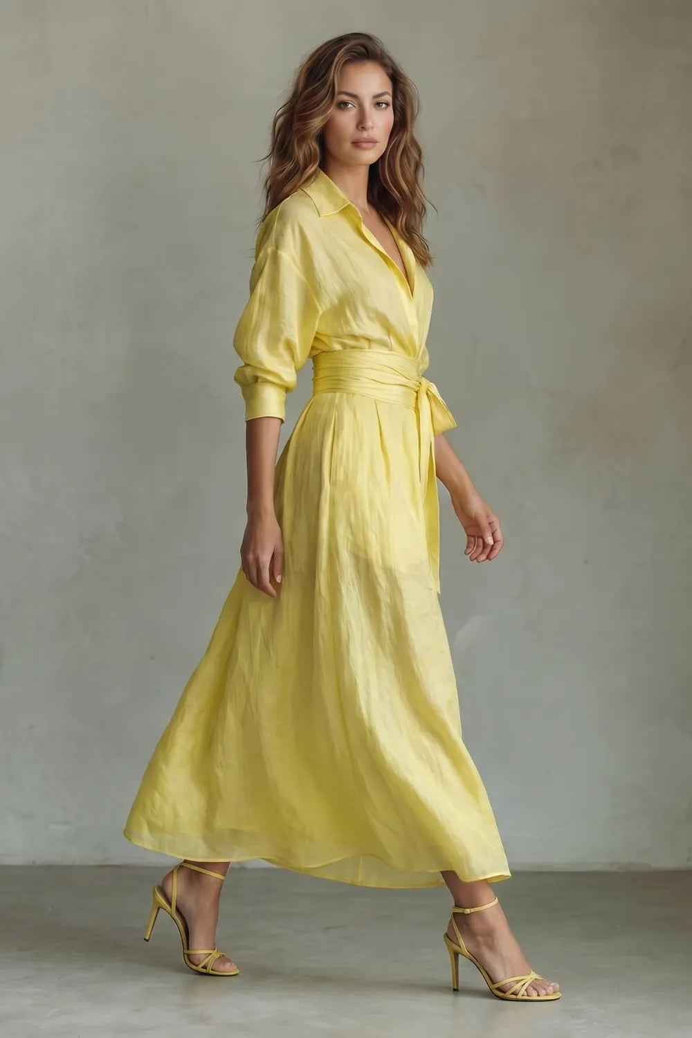 Belted breezy elegance – Maxi dress