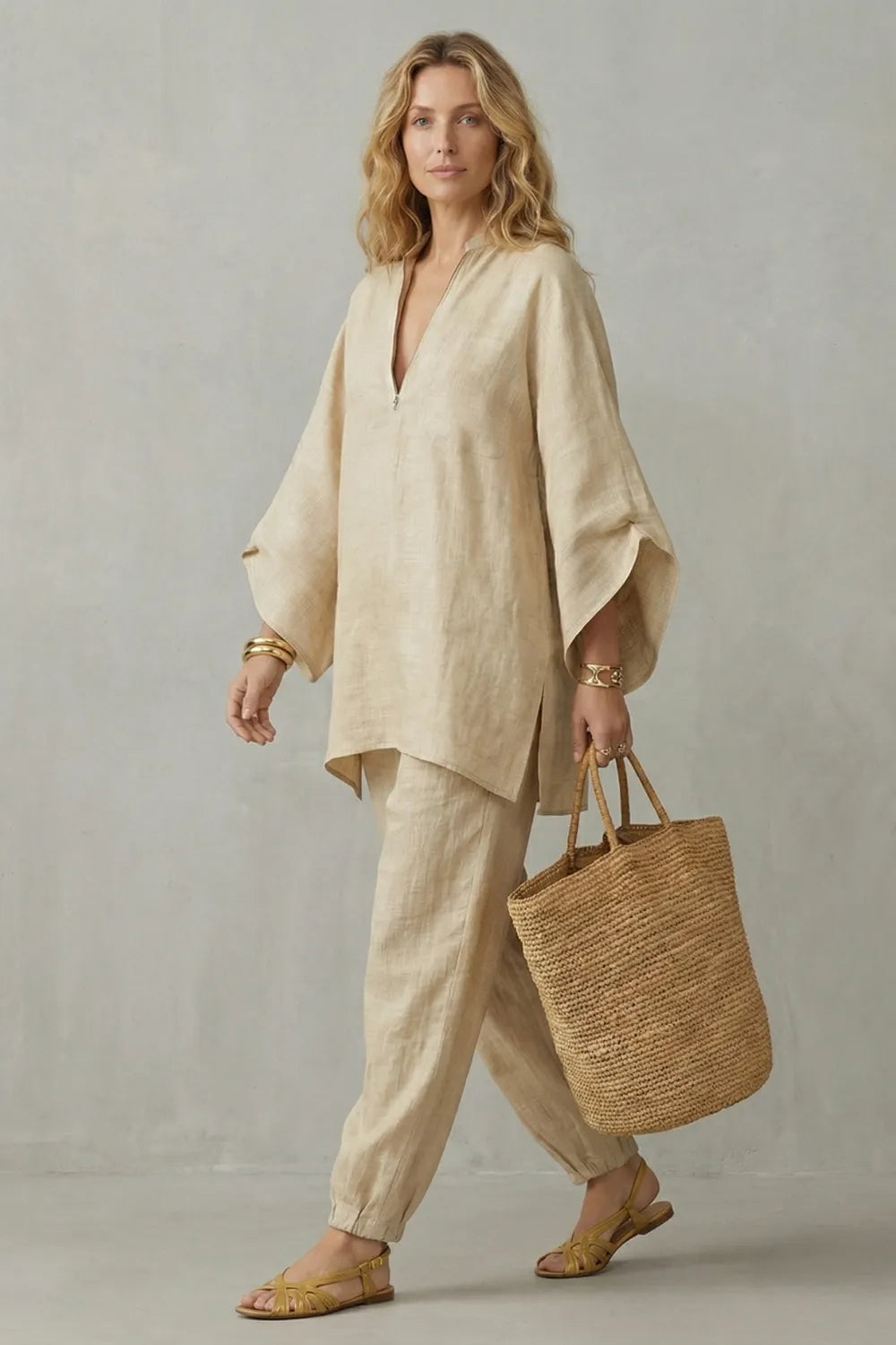 Minimalist asymmetrical flow – Two piece set