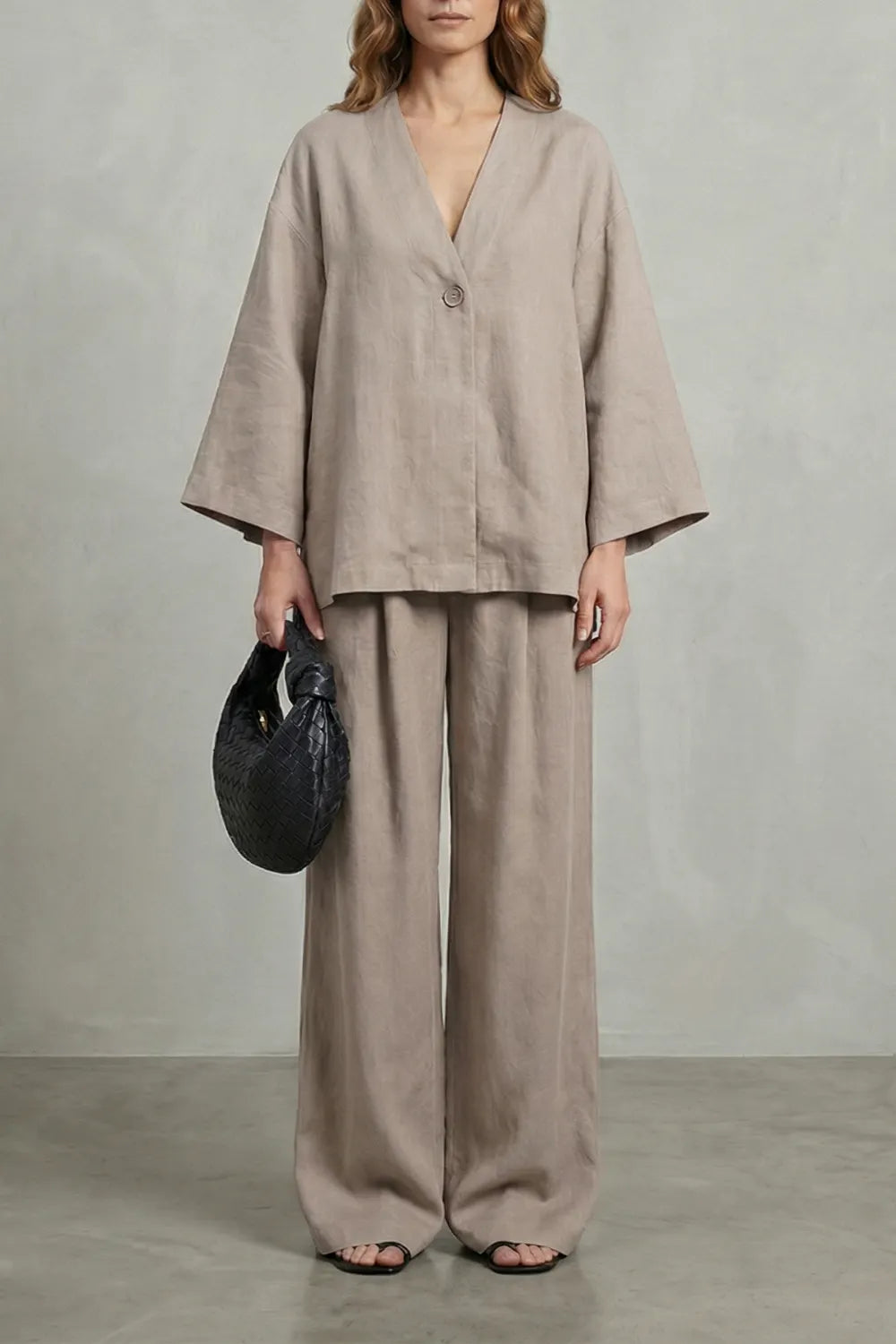Relaxed wrap silhouette – Two piece set