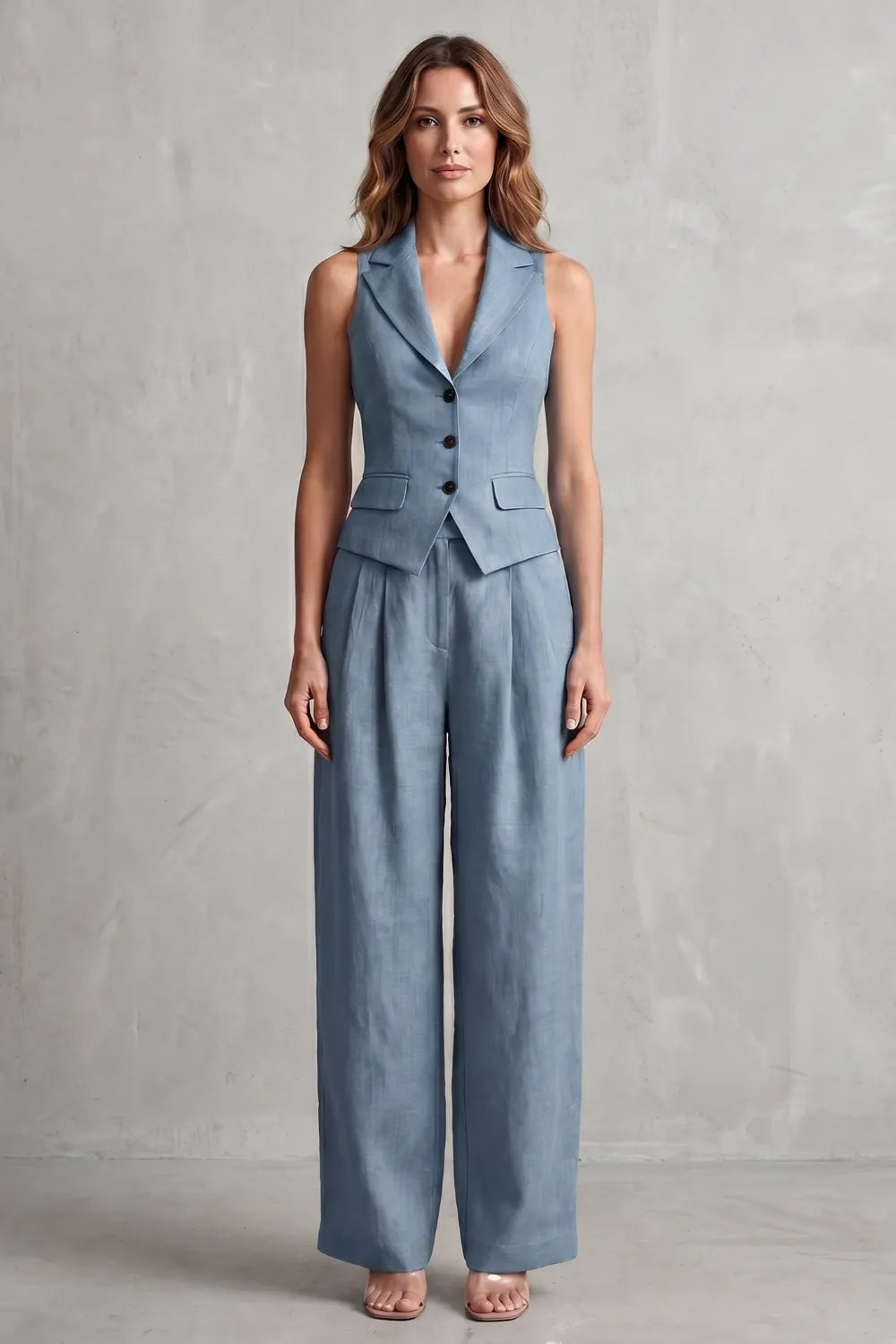 Tailored elegance – Two-piece trouser set