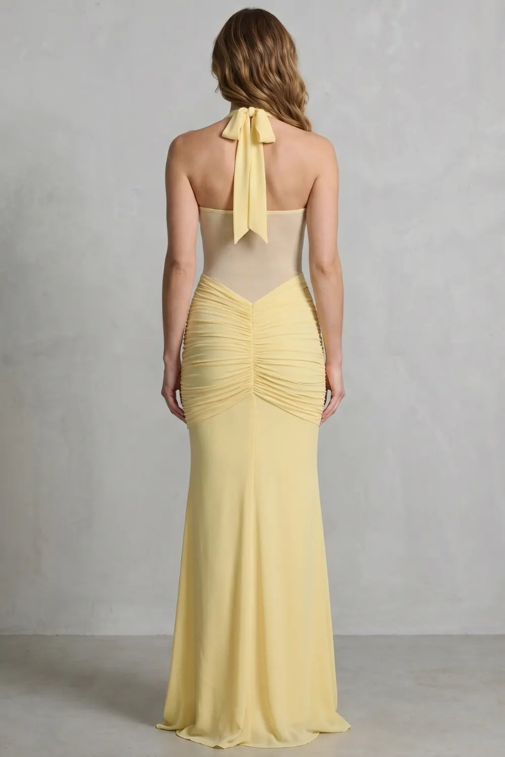 Draped sculpt elegance – Maxi dress