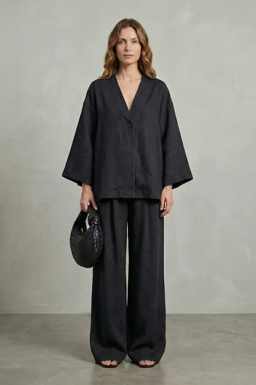 Relaxed wrap silhouette – Two piece set