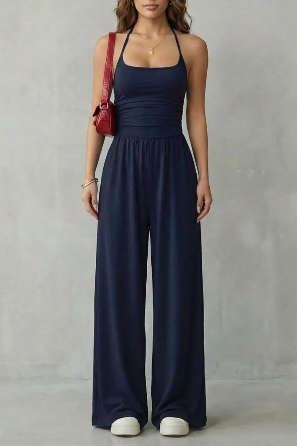Double strap fit – Wide-leg jumpsuit