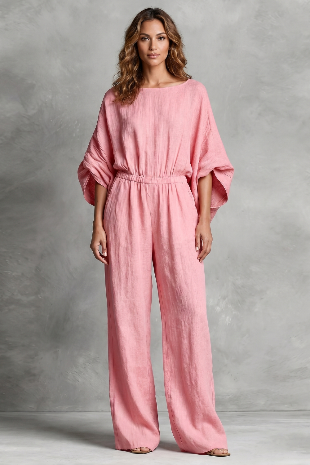 Relaxed bohemian silhouette – Wide-leg jumpsuit