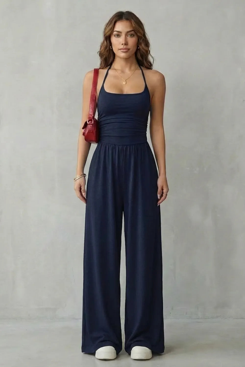 Double strap fit – Wide-leg jumpsuit