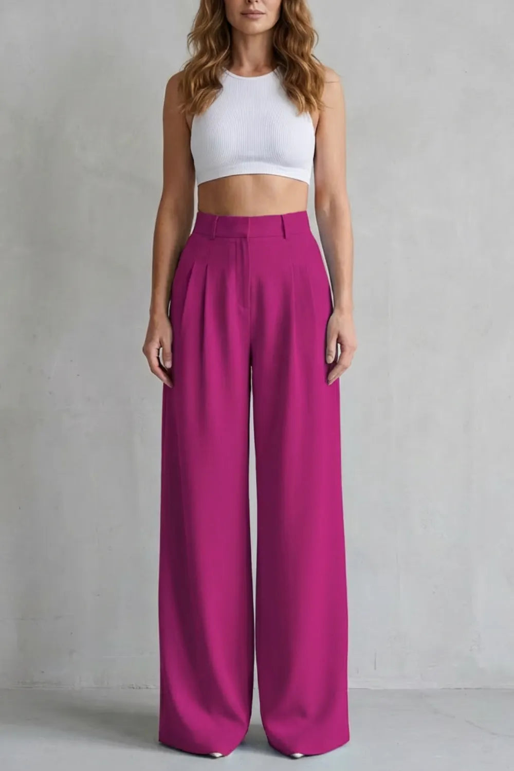 Flowing drape – Wide-leg tailored trousers