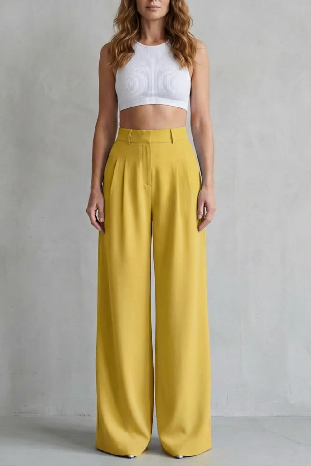 Flowing drape – Wide-leg tailored trousers
