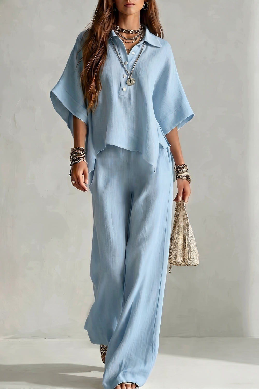Relaxed resort elegance – Trouser set