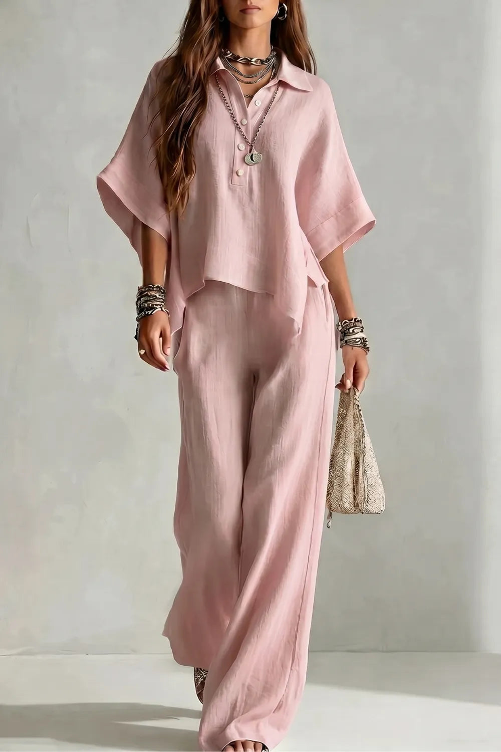 Relaxed resort elegance – Trouser set