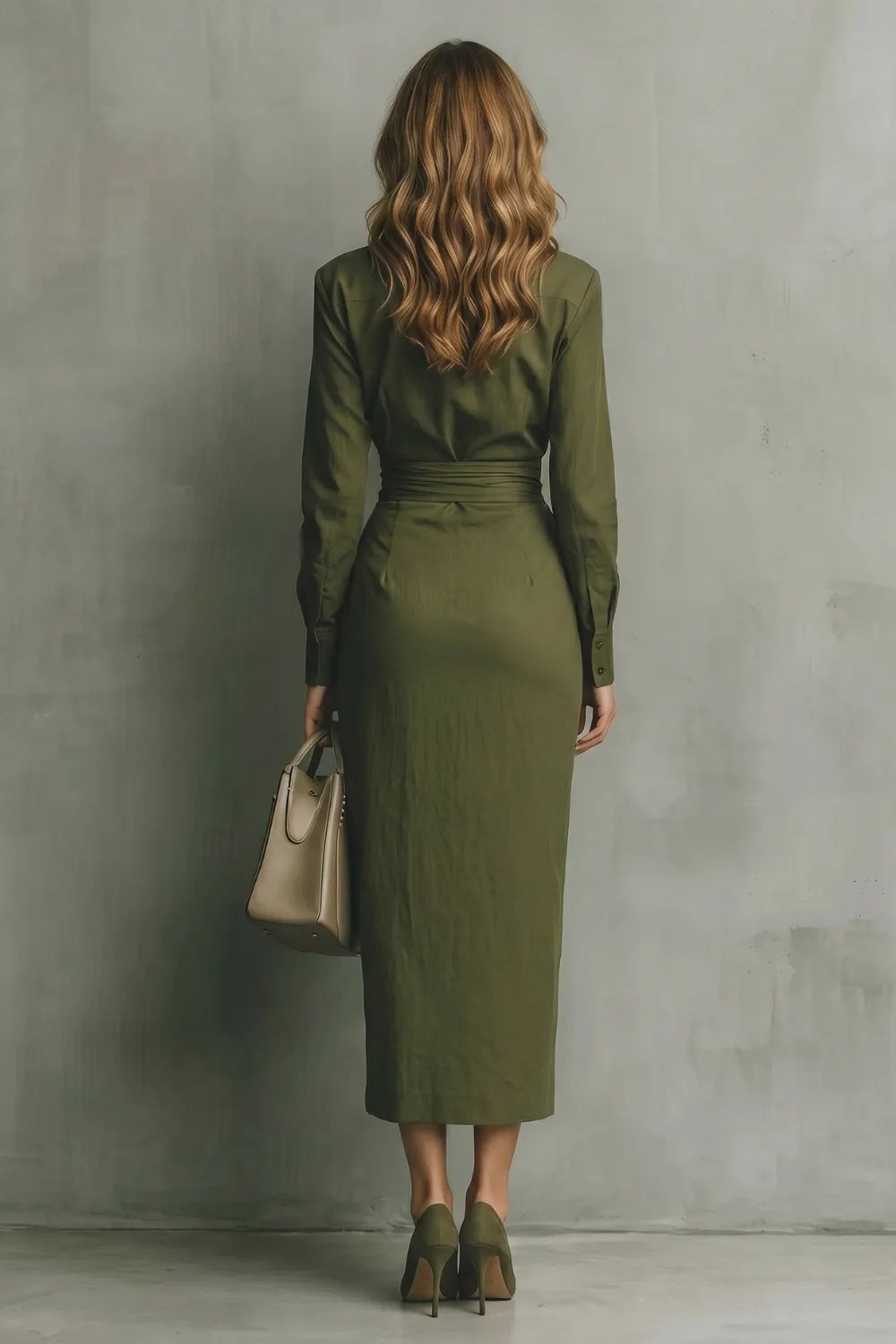 Draped waist refinement – Maxi dress
