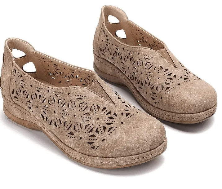 Faux Leather Elastic Comfy 2026 Women Slip On Sandals-70% off today!