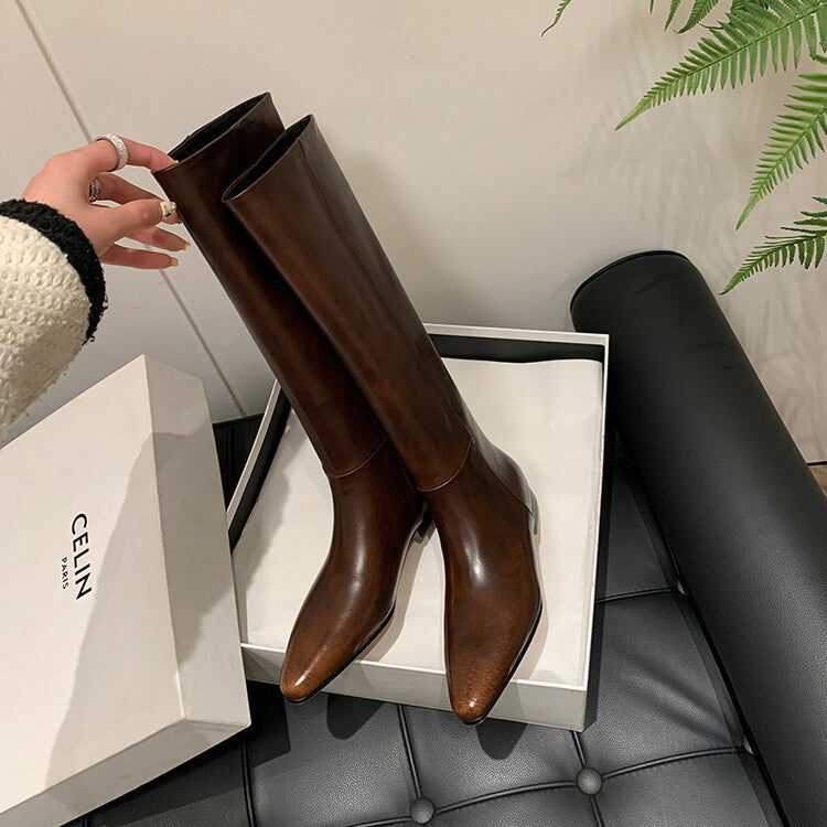 AURA? - Sleek High-Rise Boots