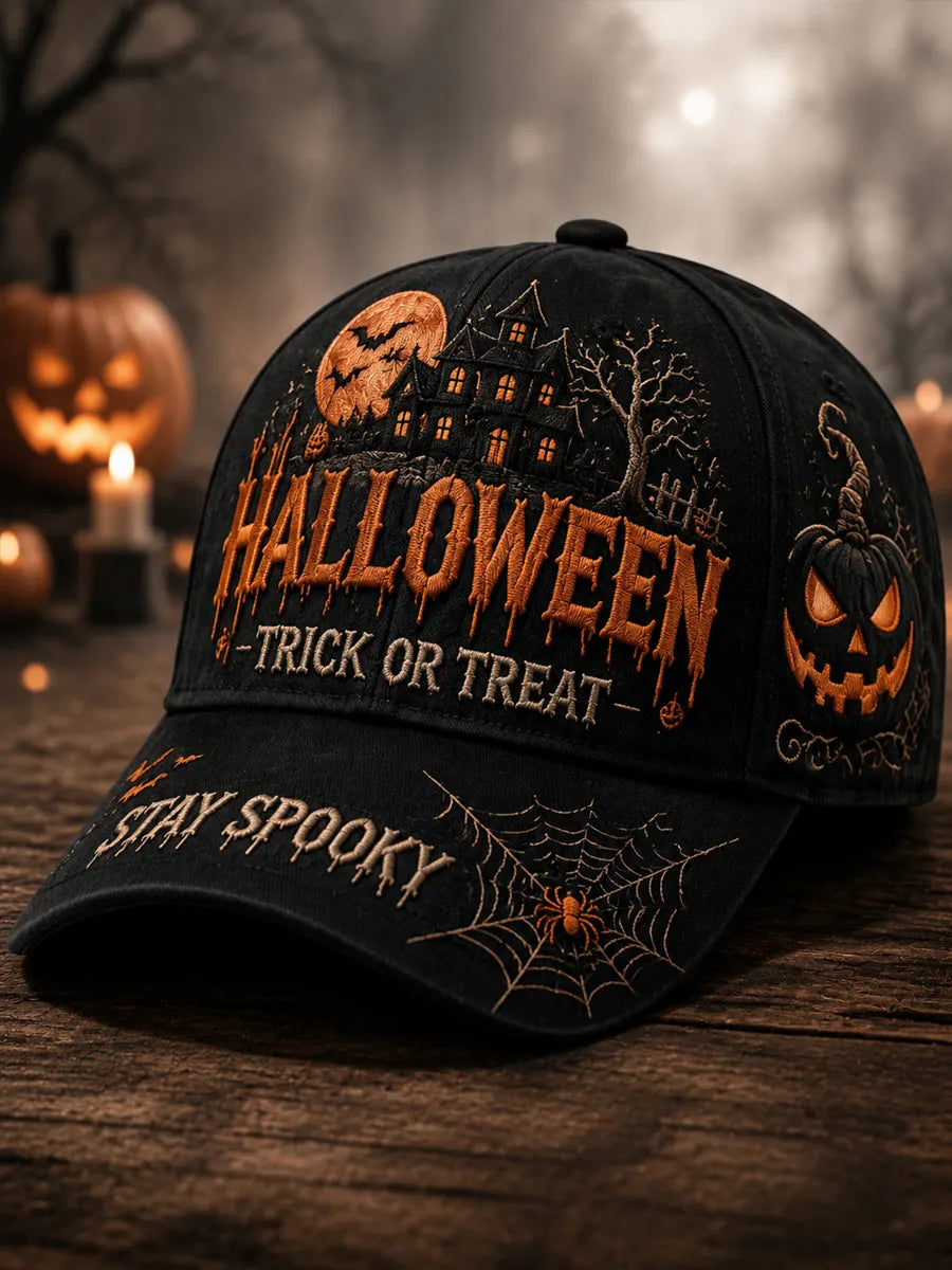 Halloween Pumpkin Print Baseball Cap