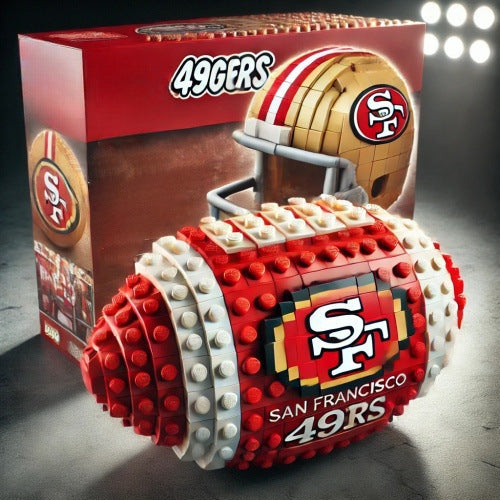 Cross-Border Rugby Series Educational Building Blocks for Fans: American-Style Assembly Toys, Sports, Wholesale, Building Blocks