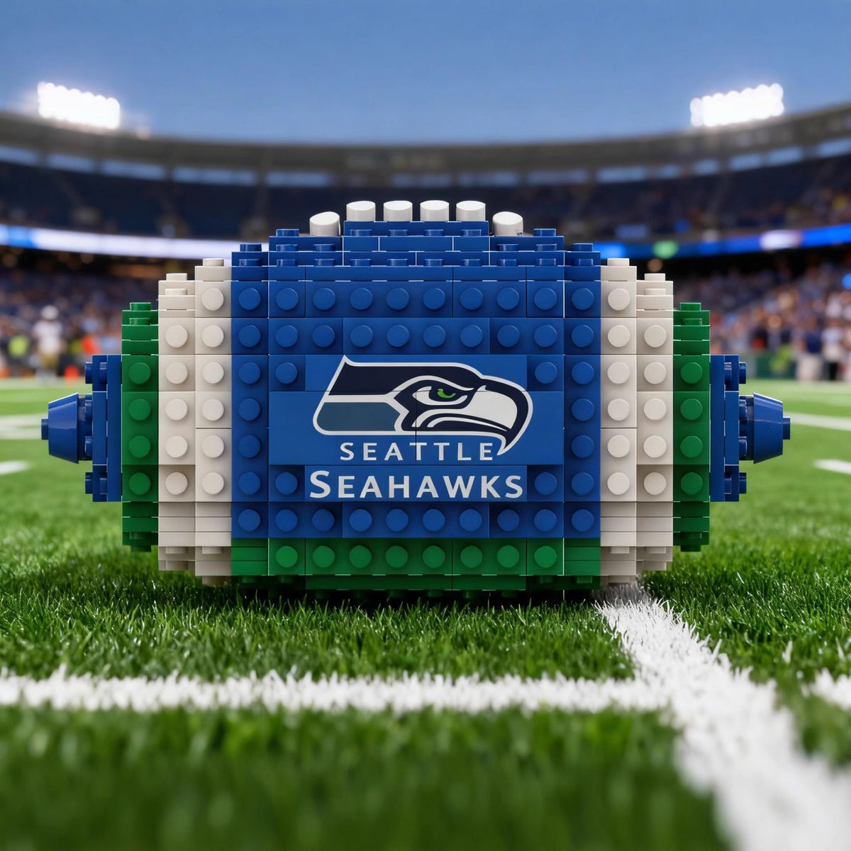 Cross-Border Rugby Series Educational Building Blocks for Fans: American-Style Assembly Toys, Sports, Wholesale, Building Blocks