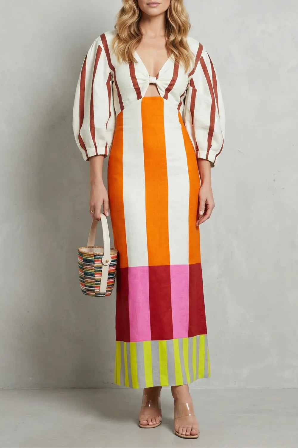 Colour block statement – Maxi dress