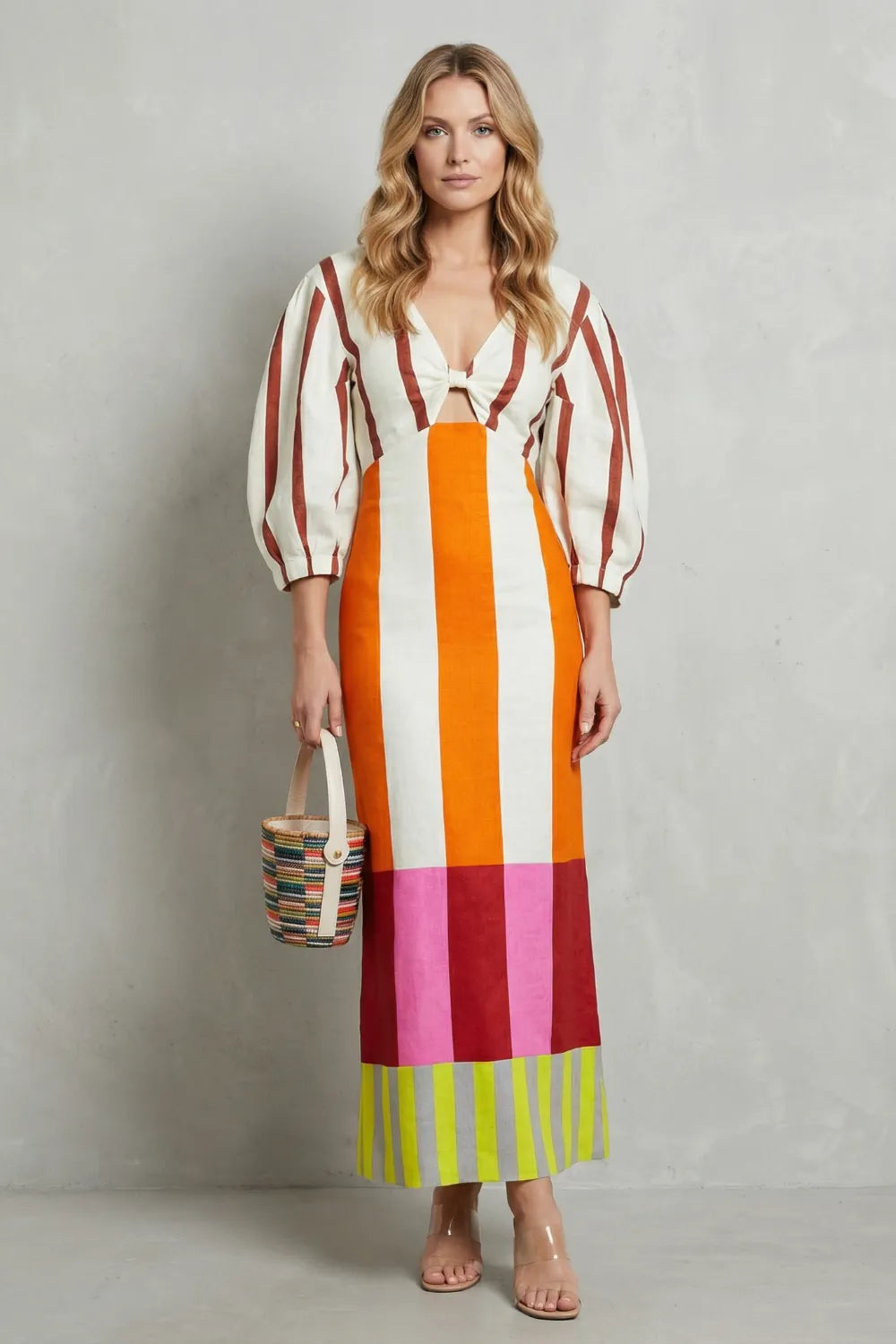 Colour block statement – Maxi dress
