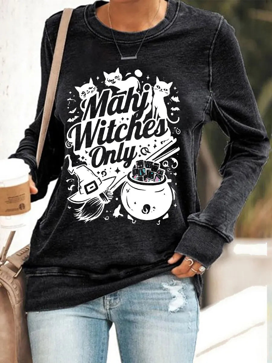Women's Halloween Mahjong Sweatshirts