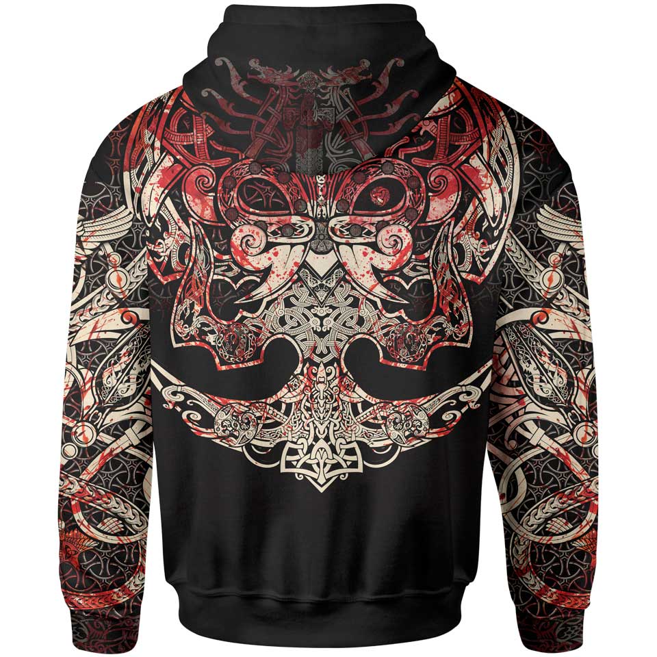 Muninn Bloody Pullover Hoodie-Limited b081