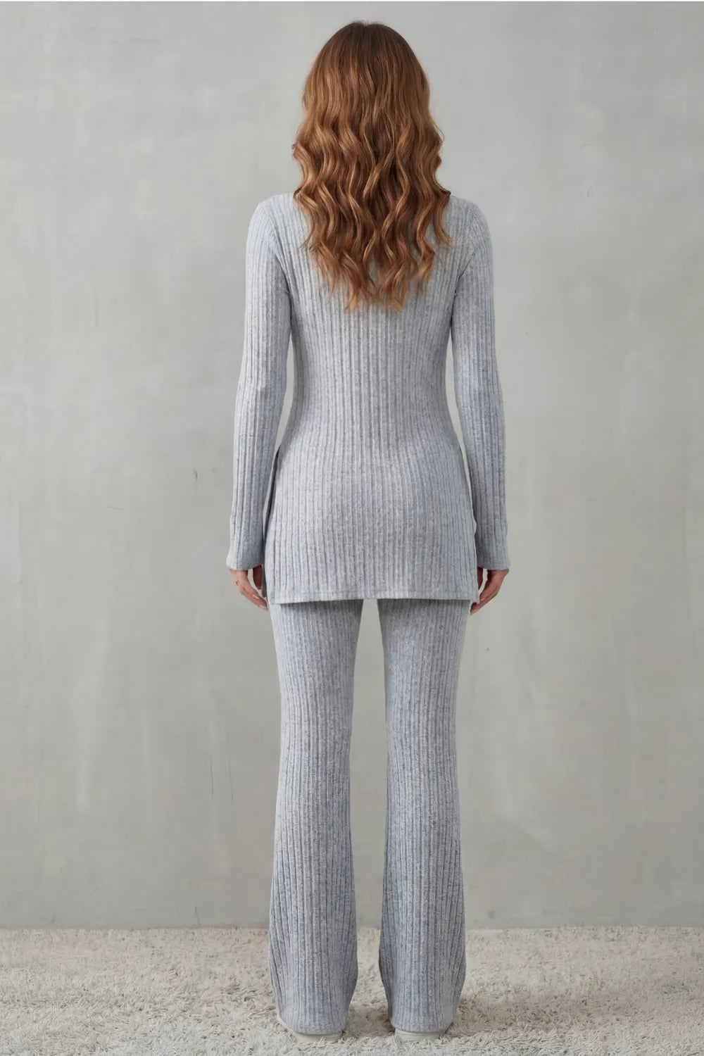 Ribbed elegance – Knit lounge set